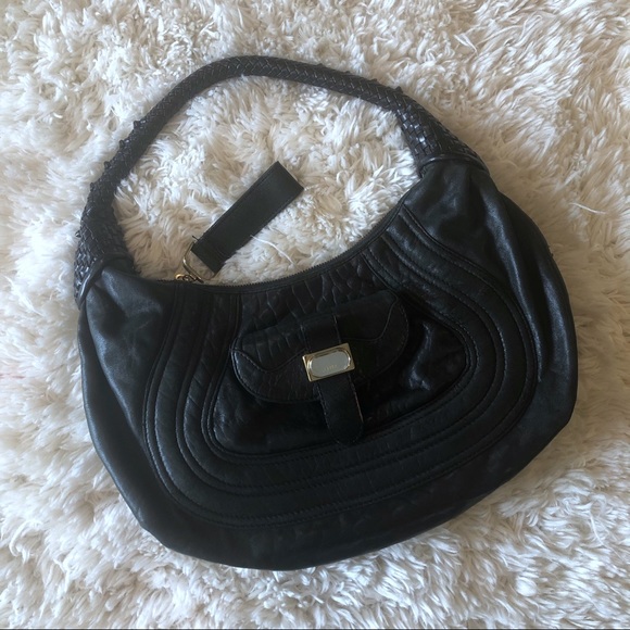 Fendi Handbags - Fendi | Black Small Spy Leather Hobo